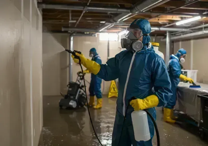 Basement Sanitization and Antimicrobial Treatment process in Sahuarita, AZ