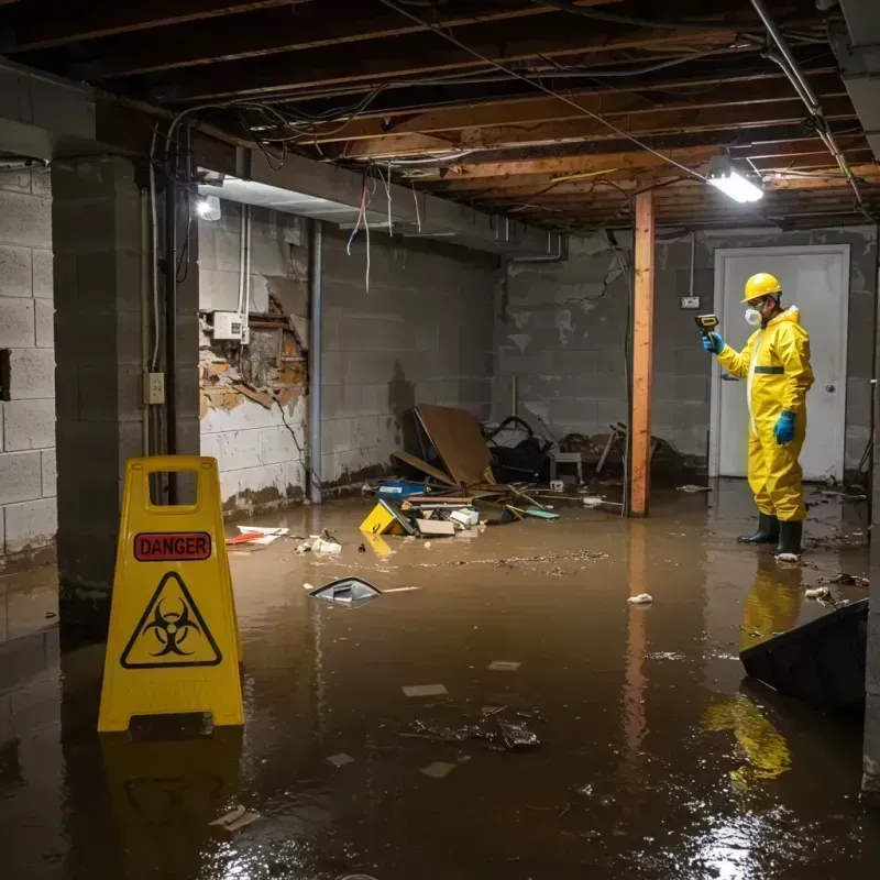 Flooded Basement Electrical Hazard in Sahuarita, AZ Property